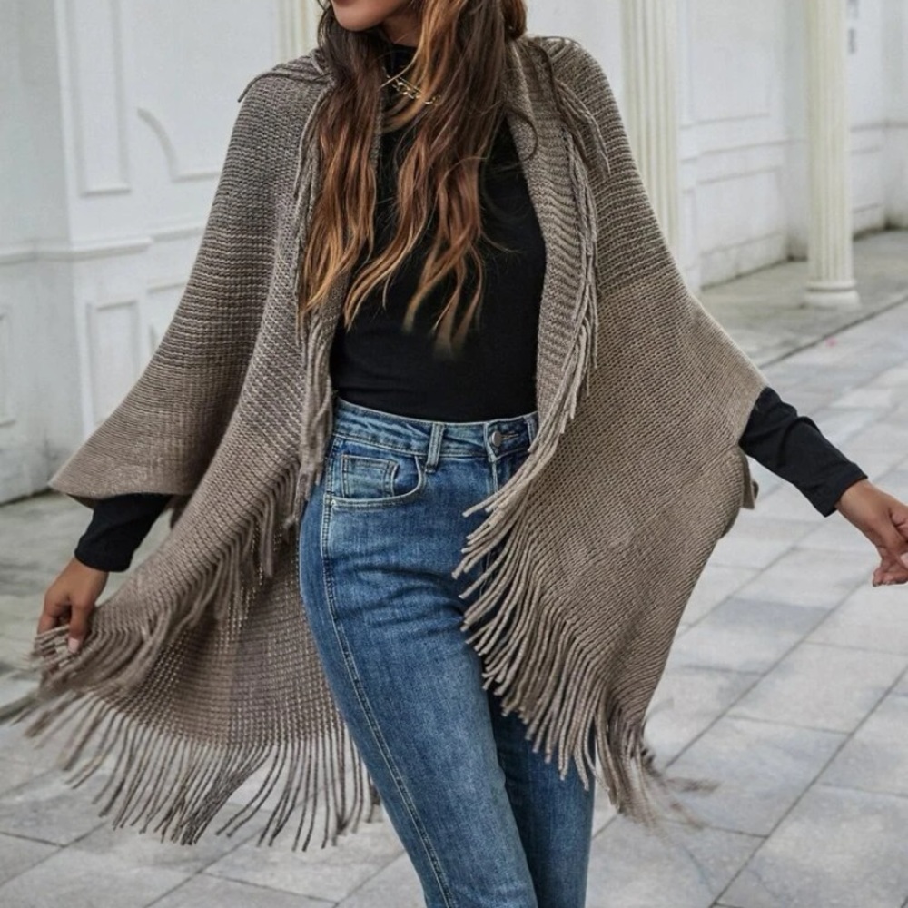 SHEIN taupe Shaw